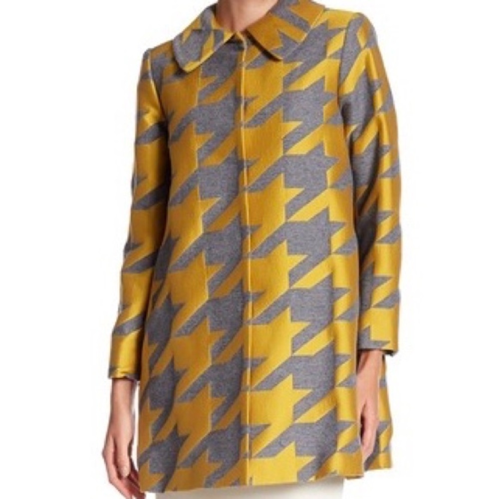 alice + olivia Kinsley Houndstooth Jacket